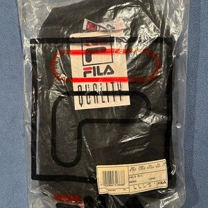 Brand new with tags original 80's vintage unopened black fila XXL tennis polo